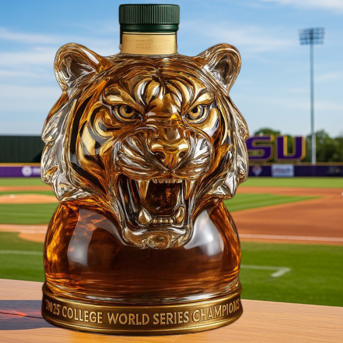 🥃🐯HOT LSU Tigers Champion Whiskey Bottle