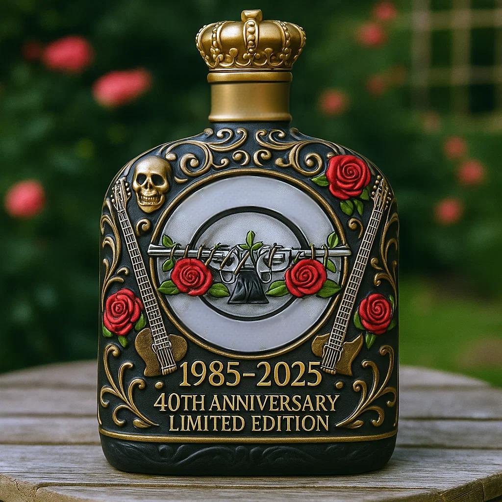 🌹💀Guns N’ Roses 40th Anniversary Legend Whiskey Bottle