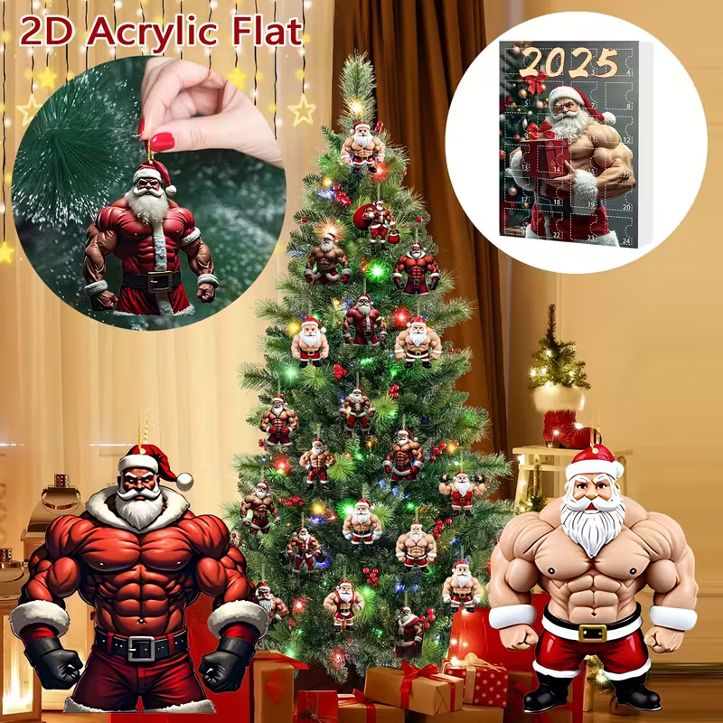 24 Days of Christmas Muscle Santa