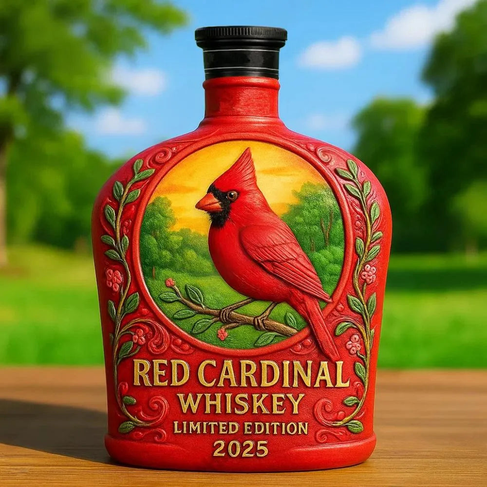 🐦St. Louis Red Cardinals Whiskey Bottle