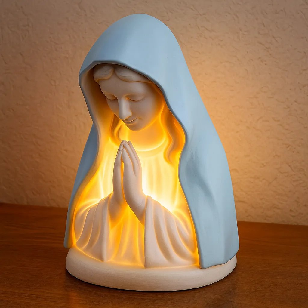 Virgin Mary Prayer Night Light