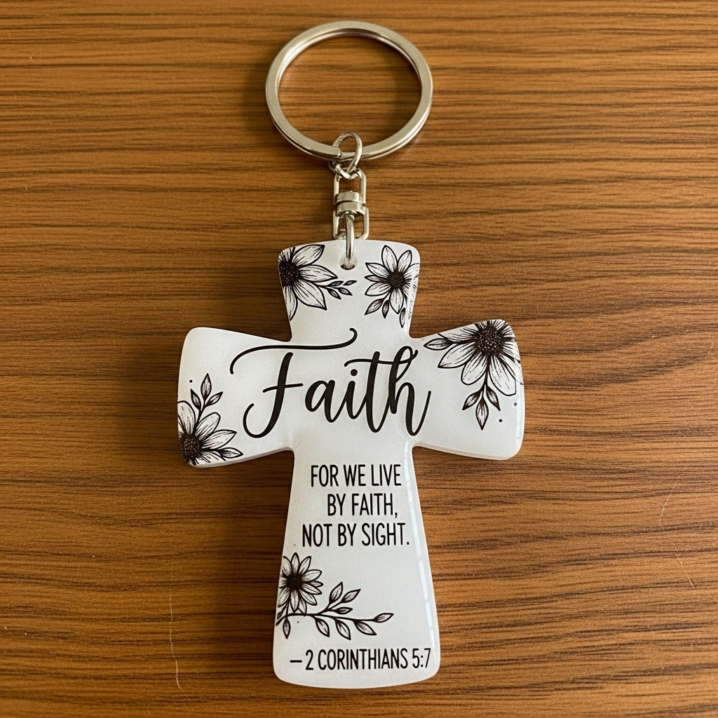Inspirational Cross Keychains – Faith-Based Christian Key Rings ✝️