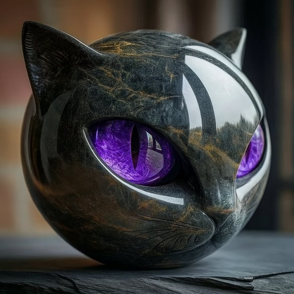 🔥LAST DAY 50% OFF🐈⬛Stately Residence Accent & Refined Present Masterpiece - Opulent Black Cat Sculpture
