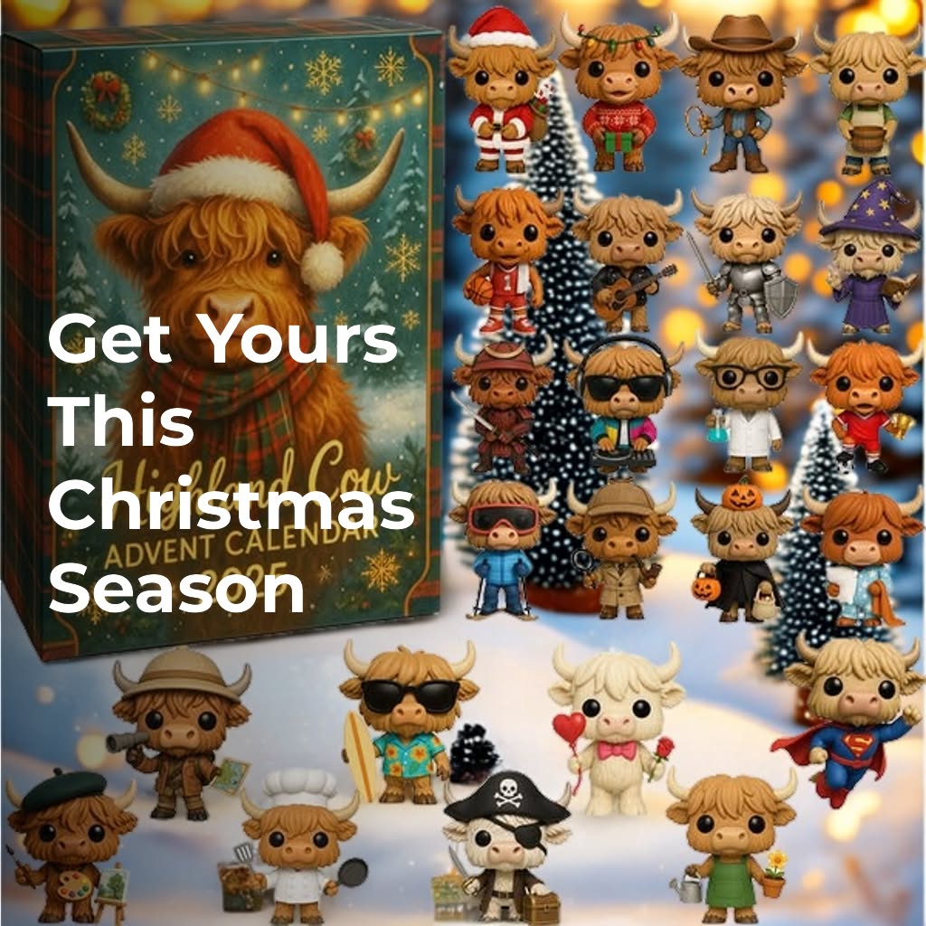 Highland Cow Advent Calendar 2025 🐮🎄--24 Days of Surprises