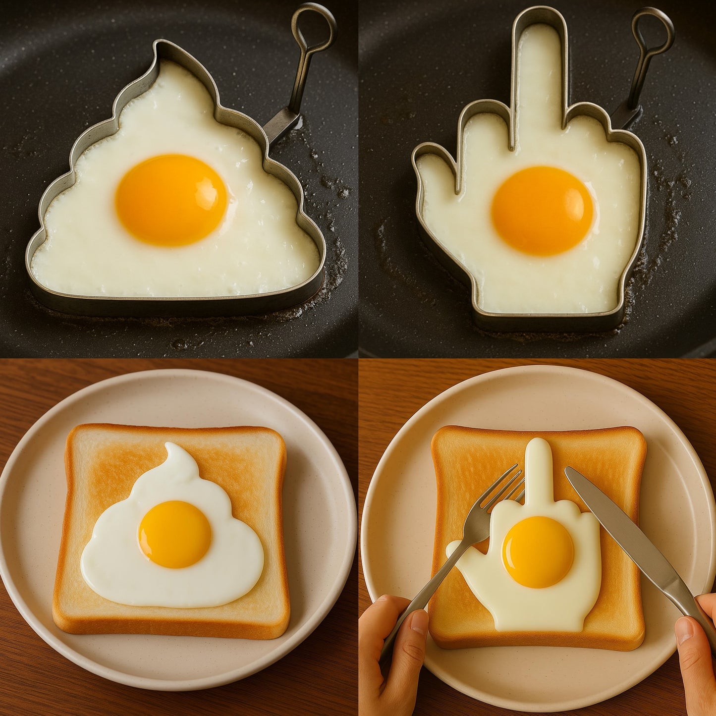 FUNNY MIDDLE FINGER EGG MOLD