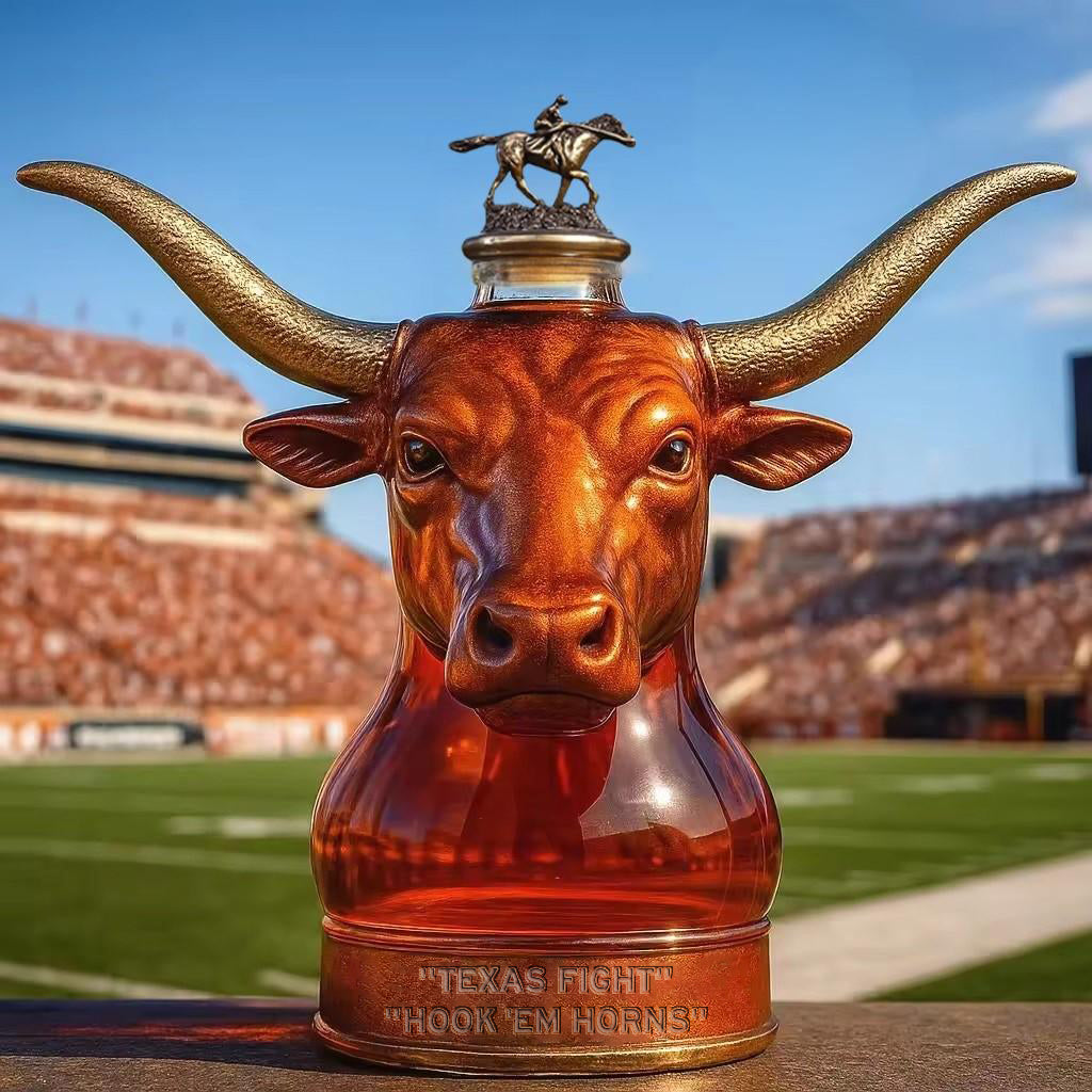 🐂🏈Texas Longhorns football Whisky collector's bottle🤘