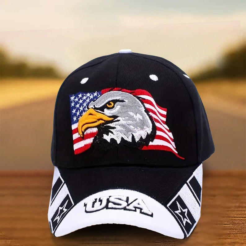 Patriotic Eagle Baseball Cap