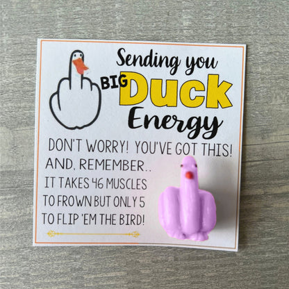 🤣Funny Middle Finger Duck Lucky Charm Gift🤣