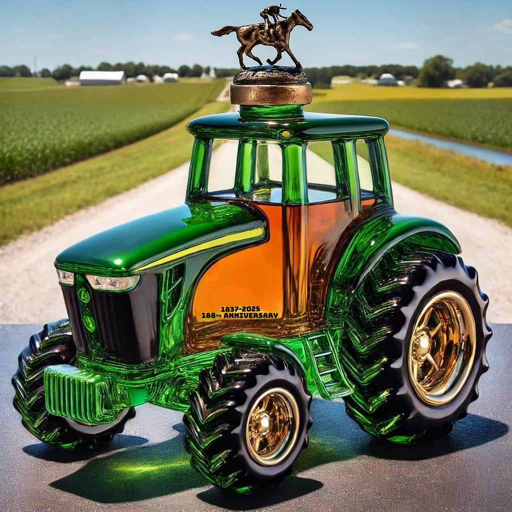 188th Anniversary Commemorative Tractor Whiskey Bottle