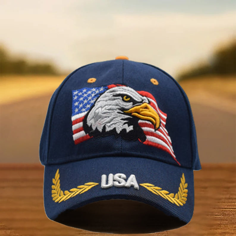 Patriotic Eagle Baseball Cap
