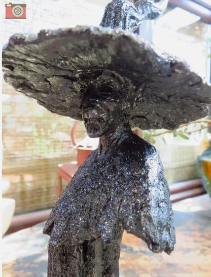 🔥LAST DAY 49% OFF - 🧙‍♀️💫Handmade Black Witch Statue: The Guardian of Your Home