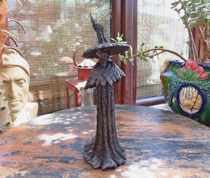 🔥LAST DAY 49% OFF - 🧙‍♀️💫Handmade Black Witch Statue: The Guardian of Your Home