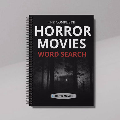 Horror Movies Word Search | Horror Movie Lover Gifts