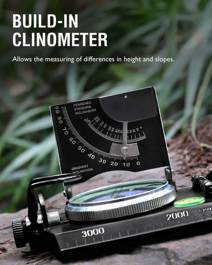 Multifunctional Aiming Navigation Compass with Inclinometer