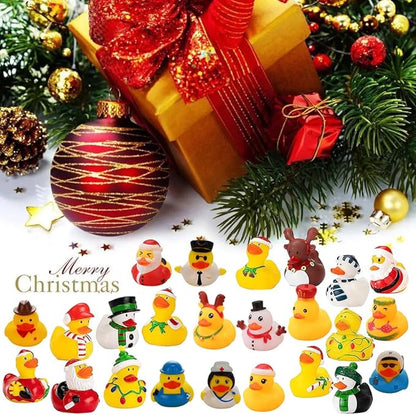 💥CHRISTMAS SALE💥24 Pcs Countdown Christmas Rubber Ducks Advent Calendar