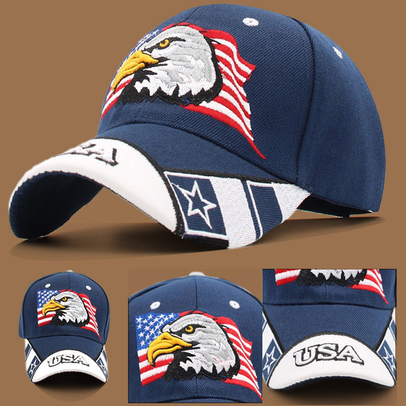 Patriotic Eagle Baseball Cap