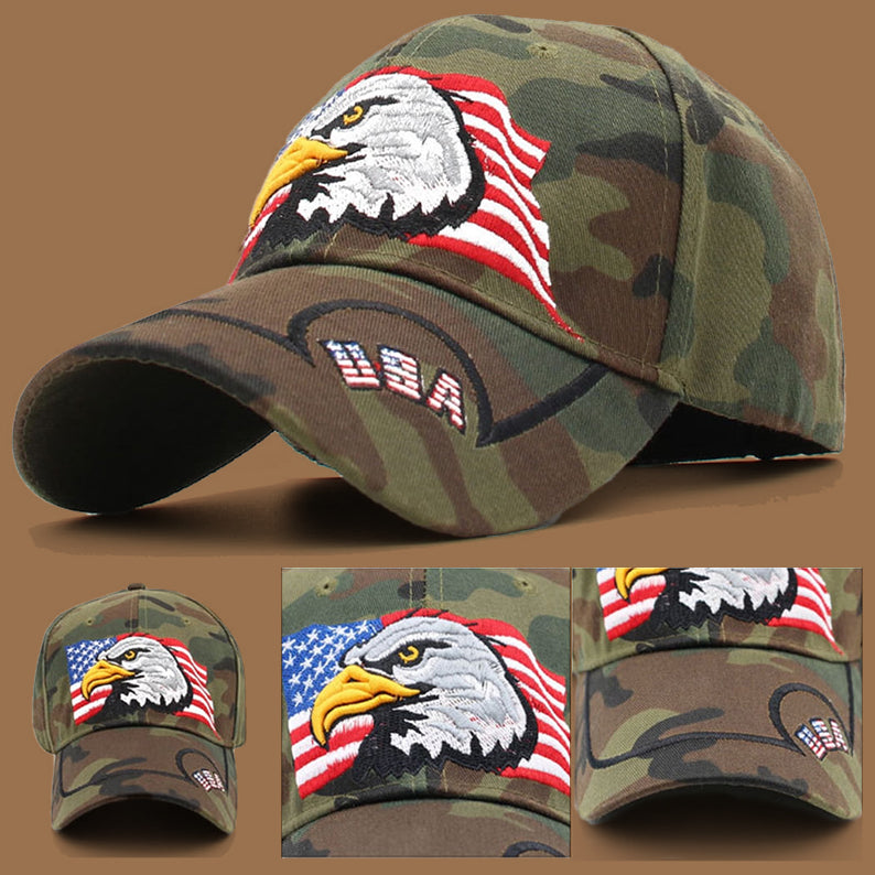 Patriotic Eagle Baseball Cap