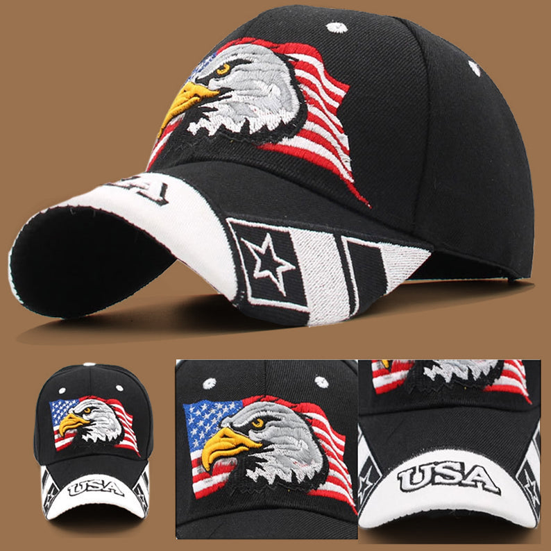 Patriotic Eagle Baseball Cap
