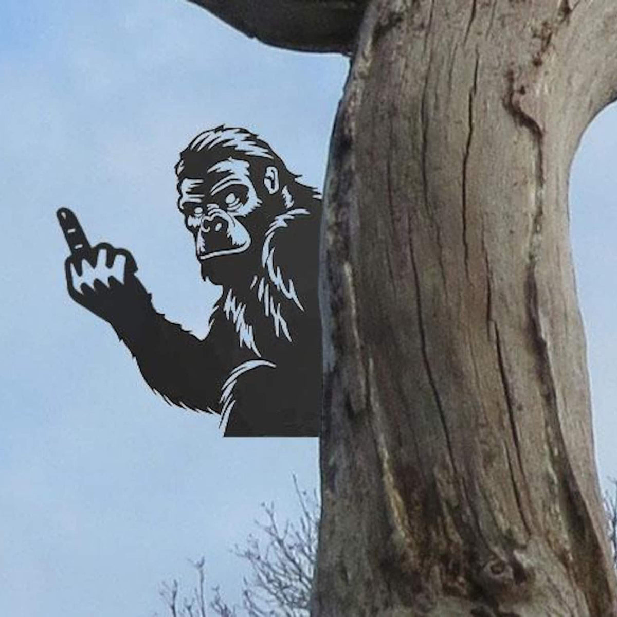 🤣Hilarious Bigfoot Middle-Finger Metal Yard Decor