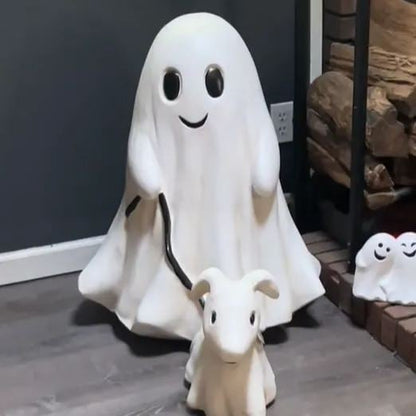 🎃2024 Halloween Ghost Walking Dog Statue👻