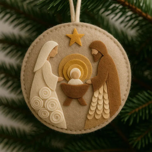Christmas Sale  50% OFF🎄Nativity Felt Christmas Ornament Kit🎅