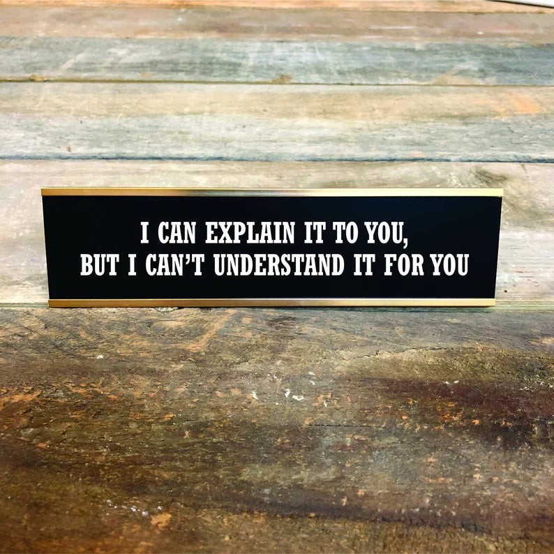 🔥This Week's Special Offer 49% OFF - F'ER IN CHARGE OF YOU F'ING F'S DESK SIGN🔥
