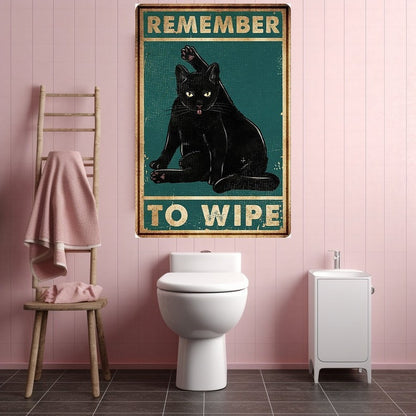 Funny Animal Poste -Vintage Bathroom Wall Art