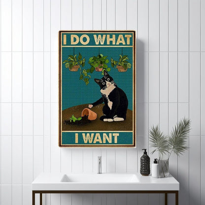 Funny Animal Poste -Vintage Bathroom Wall Art