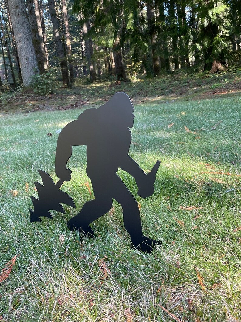 Funny Bulldog Metal Garden Decor