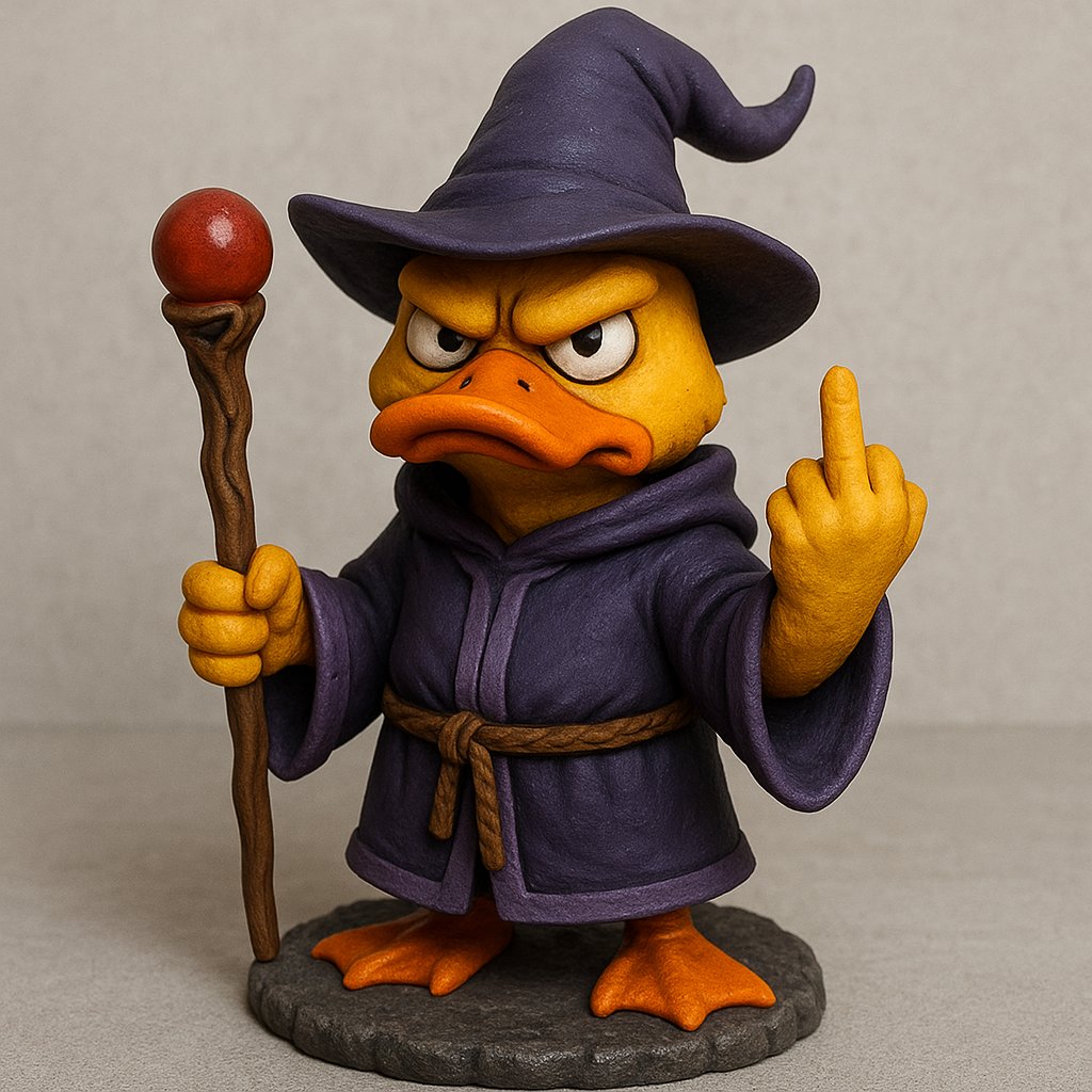 Middle Finger Mage Duck