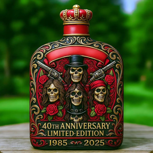 🌹💀Guns N’ Roses 40th Anniversary Legend Whiskey Bottle