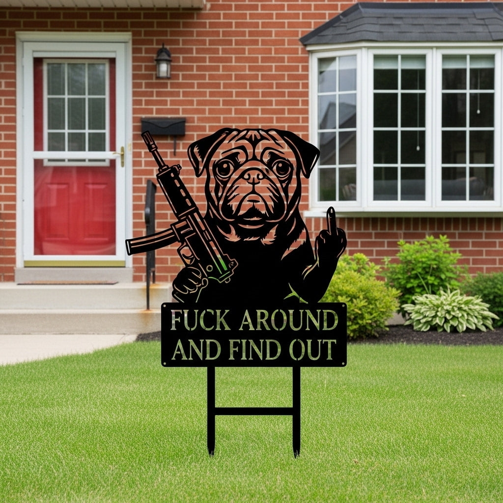 🤣 Middle Finger Jesus Yard Decor: Fk Around & Find Out😎