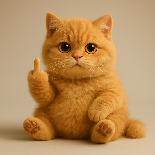 🐱🖕Cute Middle Finger Plush Cat