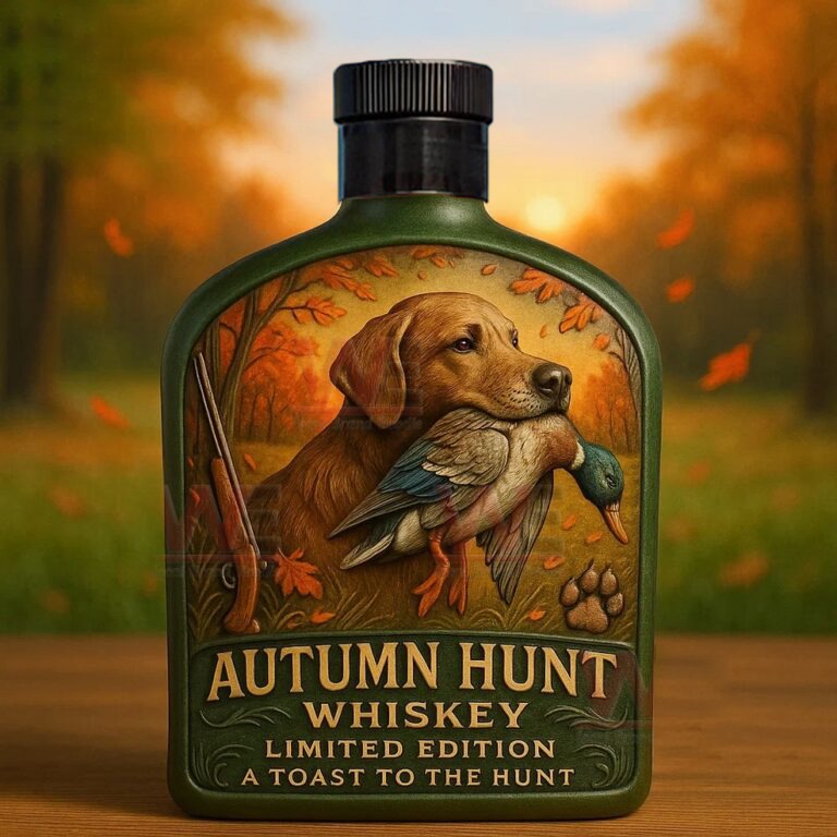 Hunting Dog Whiskey Bottle