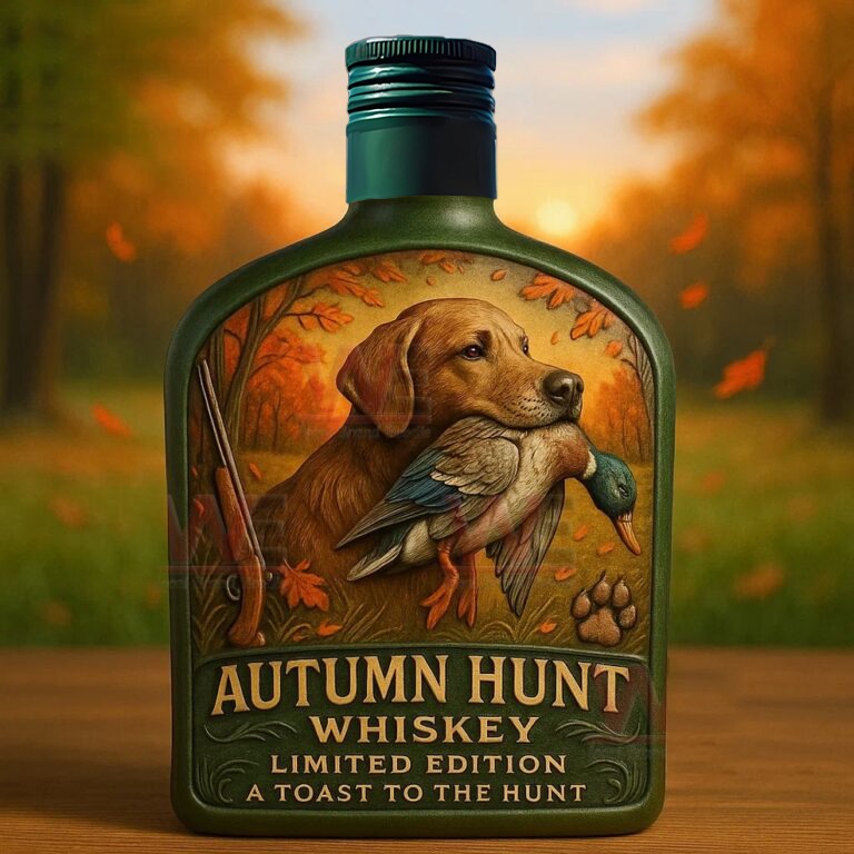 Hunting Dog Whiskey Bottle