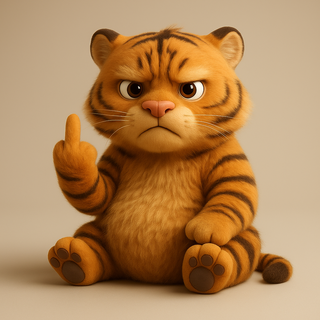 🐮🖕Cute Middle Finger Plush Highland Cow