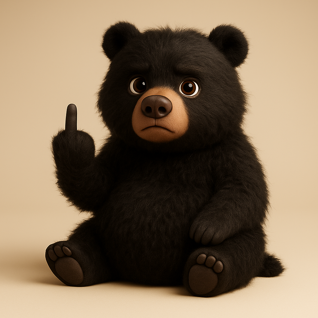 🐮🖕Cute Middle Finger Plush Highland Cow