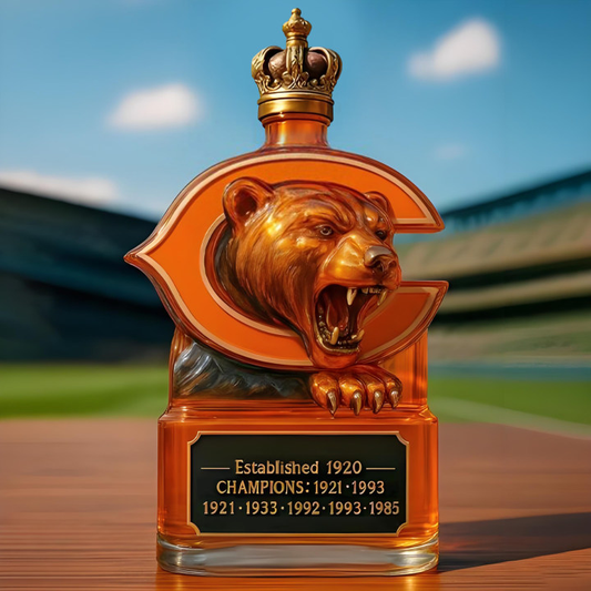 🐻🏈Chicago Bears NFL Champs Whiskey Bottle