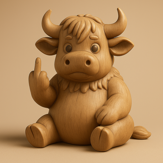 🔥Last Day Promotion 50% OFF🔥 - Wooden Middle Finger Animal Figure