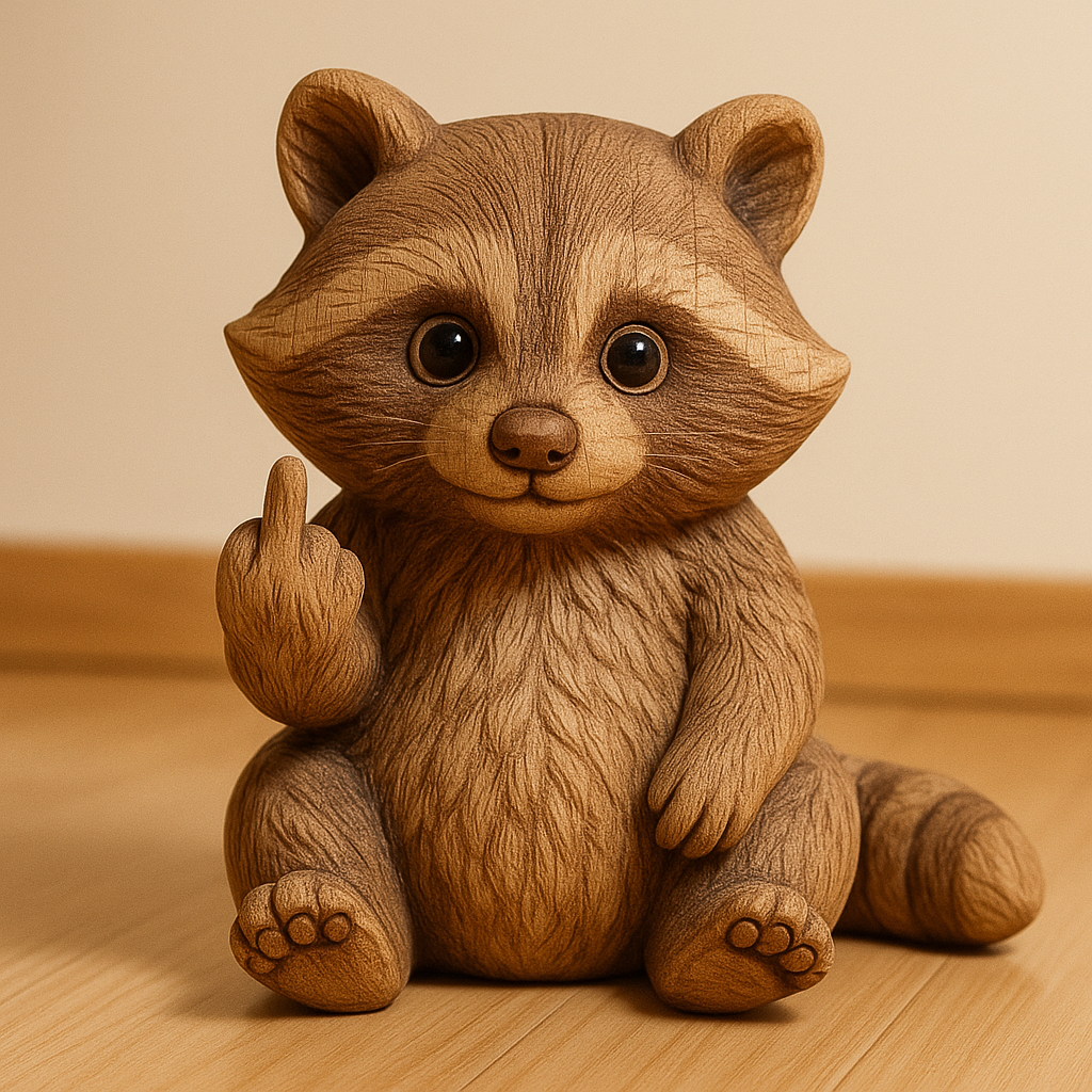 🔥Last Day Promotion 50% OFF🔥 - Wooden Middle Finger Animal Figure