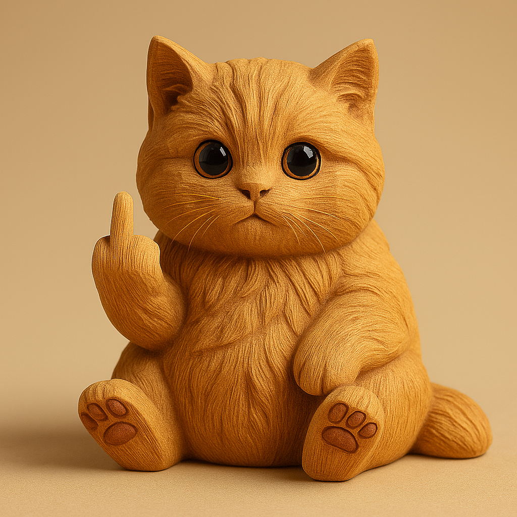 🔥Last Day Promotion 50% OFF🔥 - Wooden Middle Finger Animal Figure