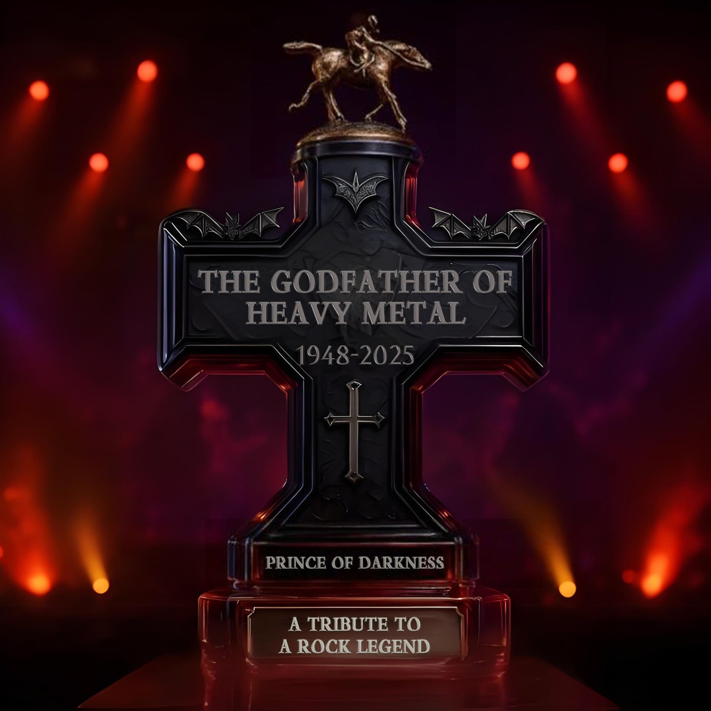 🕯️Ozzy Osbourne Final Tour Memorial Whiskey Bottle