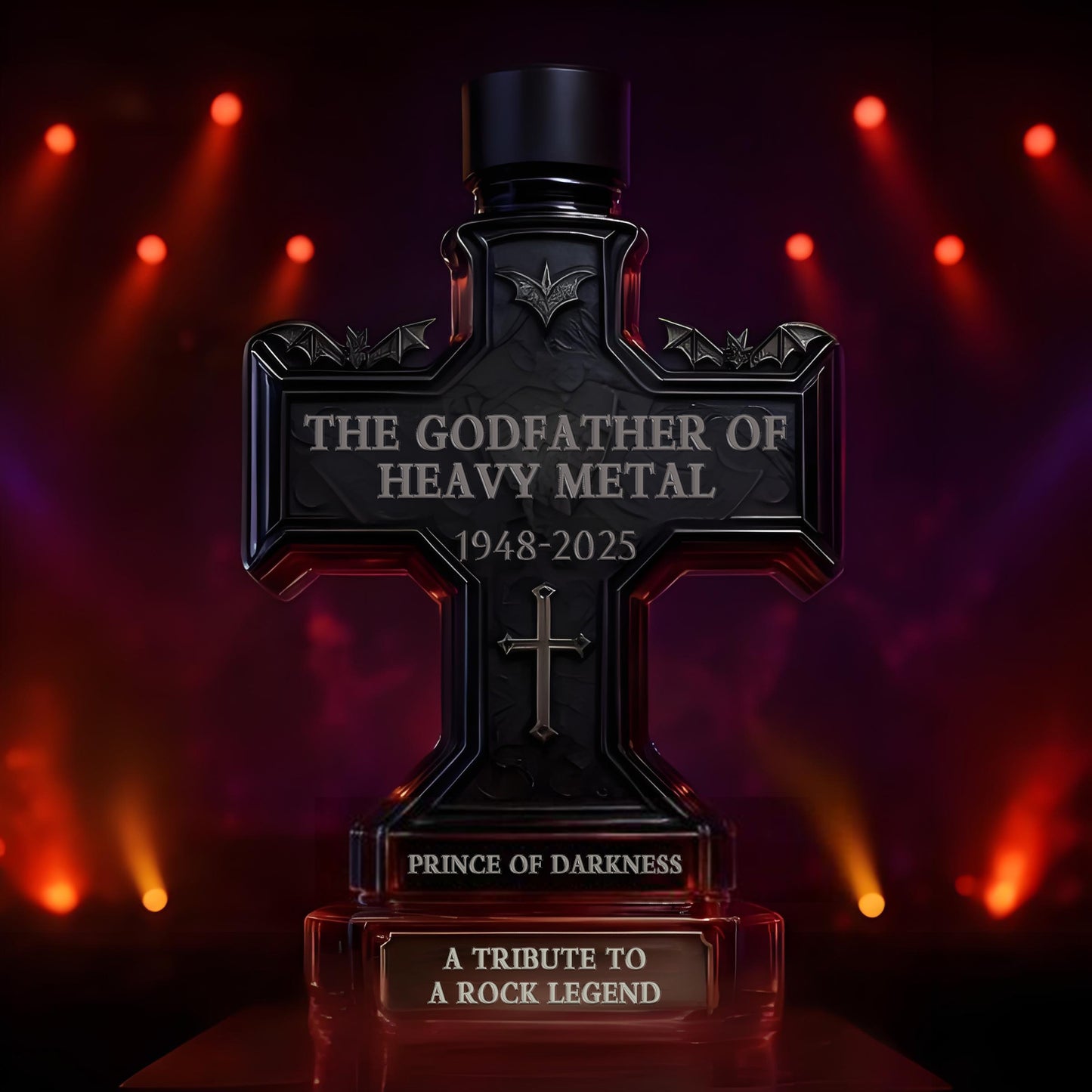 🕯️Ozzy Osbourne Final Tour Memorial Whiskey Bottle