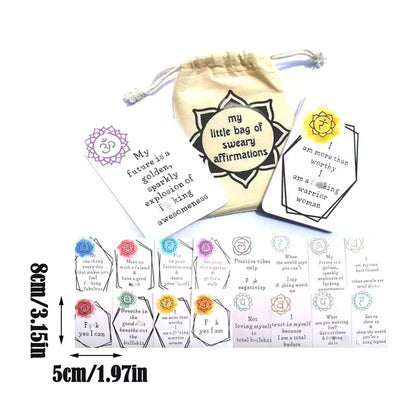 💟Funny Affirmation Card Gift With Storage Pouch💞