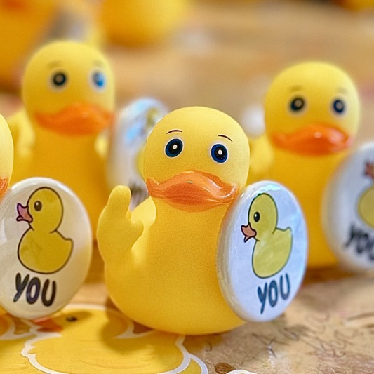 🤣Funny F**k You  Middle Finger Ducks(3.3")🖕