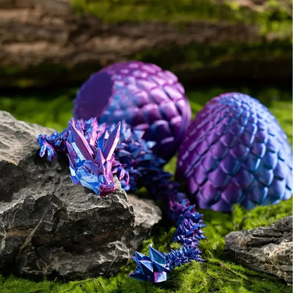 🏆LAST DAY SALE 49% OFF🐉3D-Printed Articulated Crystal Dragon