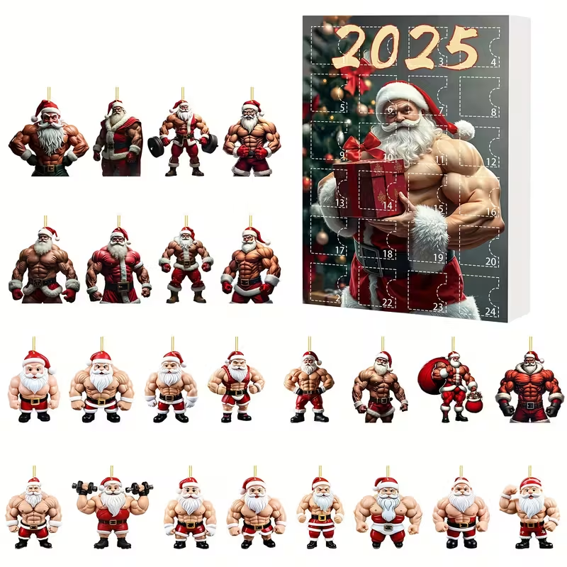 24 Days of Christmas Muscle Santa
