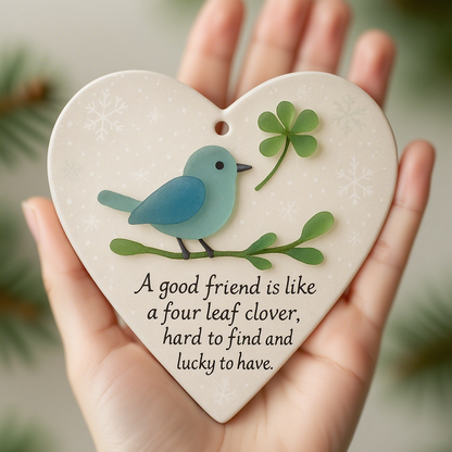 Heart-Shaped Friendship Ornament