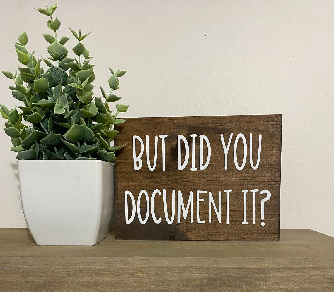 🤣FUNNY WOODEN OFFICE DESK SIGN💦