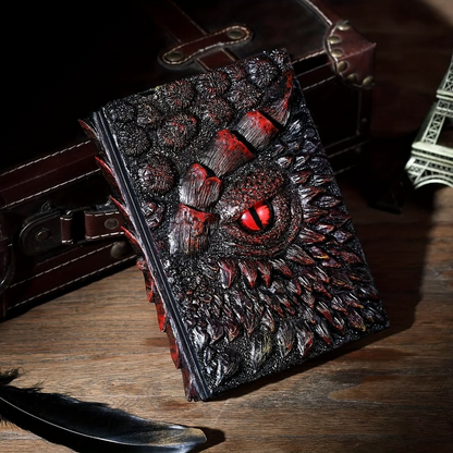 🐉Dragon Eye 3D Embossed Journal - Handmade Resin Engraved Notebook🐉